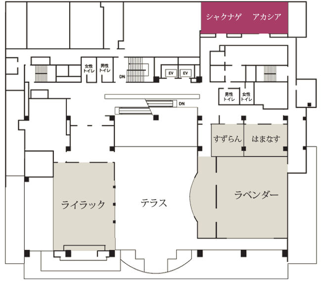 シャクナゲ・アカシア/4F 平面図