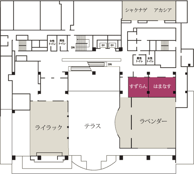 はまなす・すずらん/4F 平面図